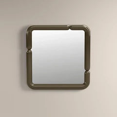 Alana Square Wall Mirror, 90 cm | High Gloss Clay Green