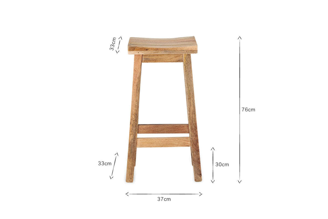 Ambi Wooden Stool - Tall