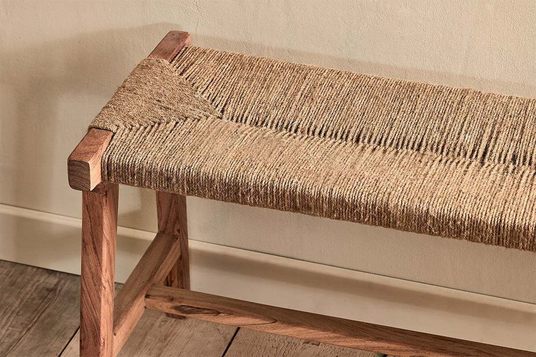Amhara Acacia Jute Woven Bench