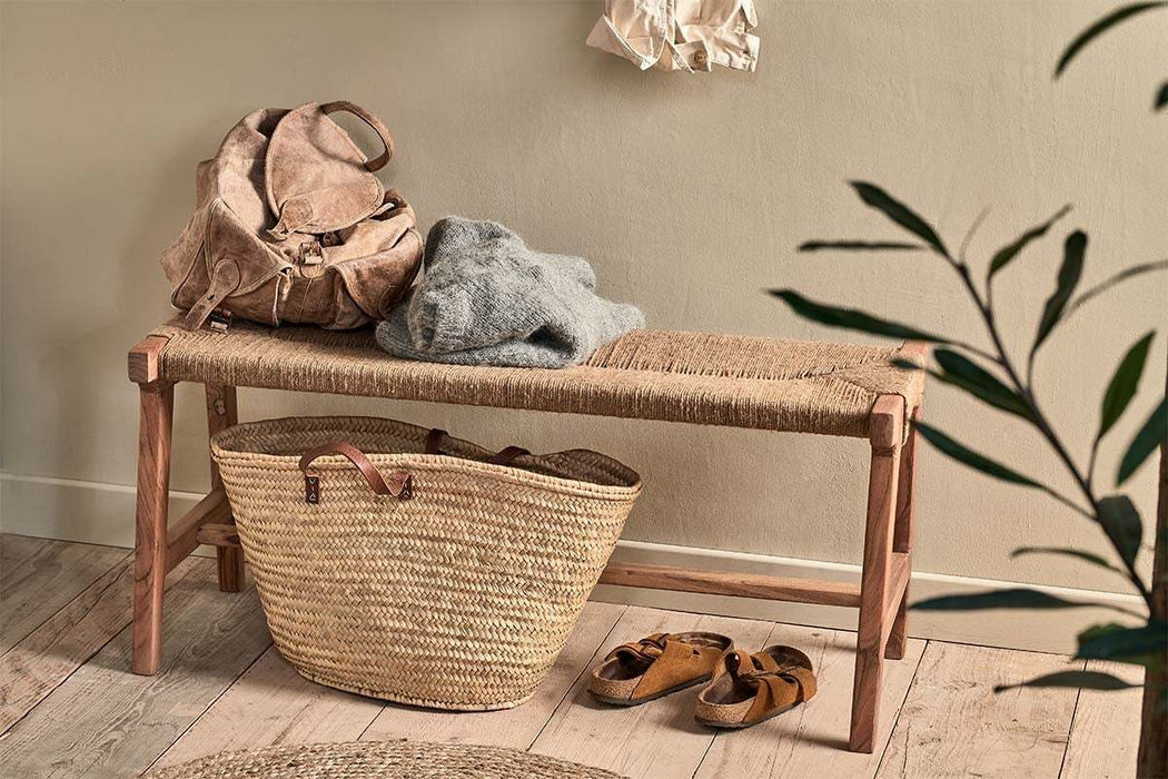 Amhara Acacia Jute Woven Bench