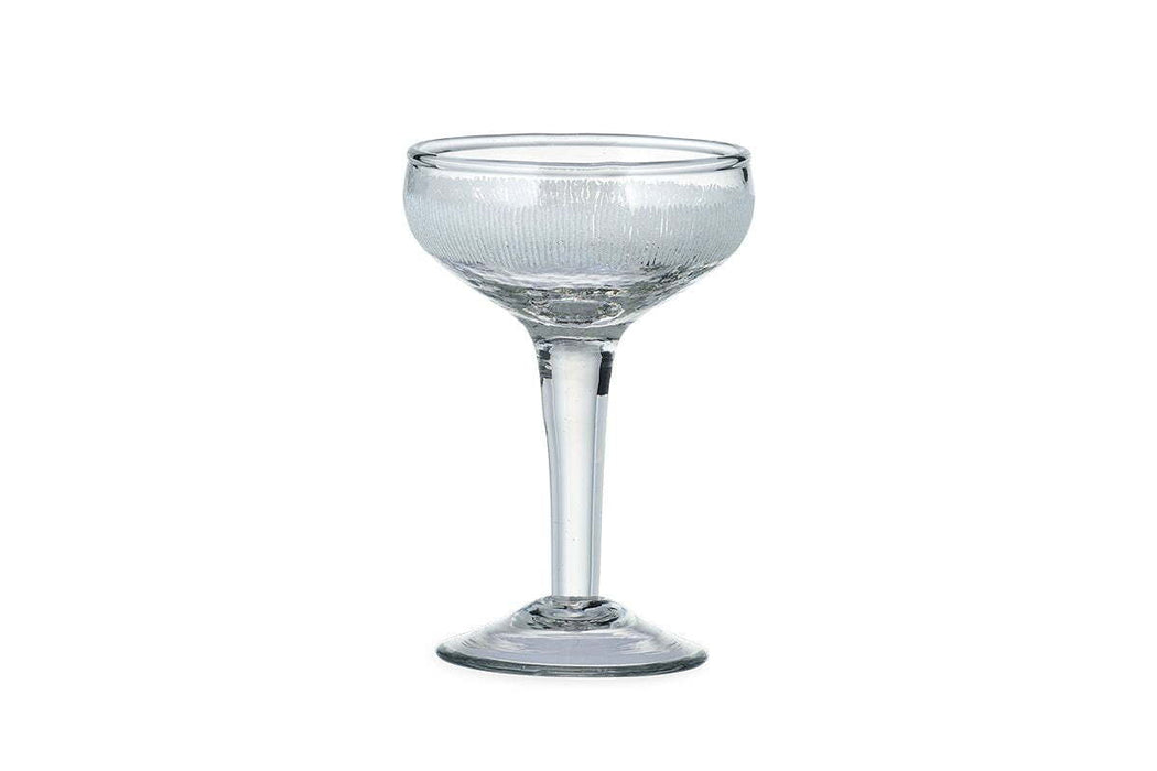 Anara Etched Champagne Glass Clear Set Of 4