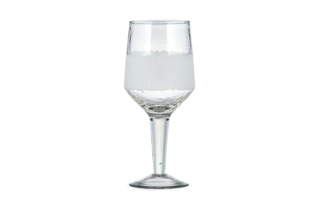 Anara Etched Wine Glass Clear Set Of 4 Large