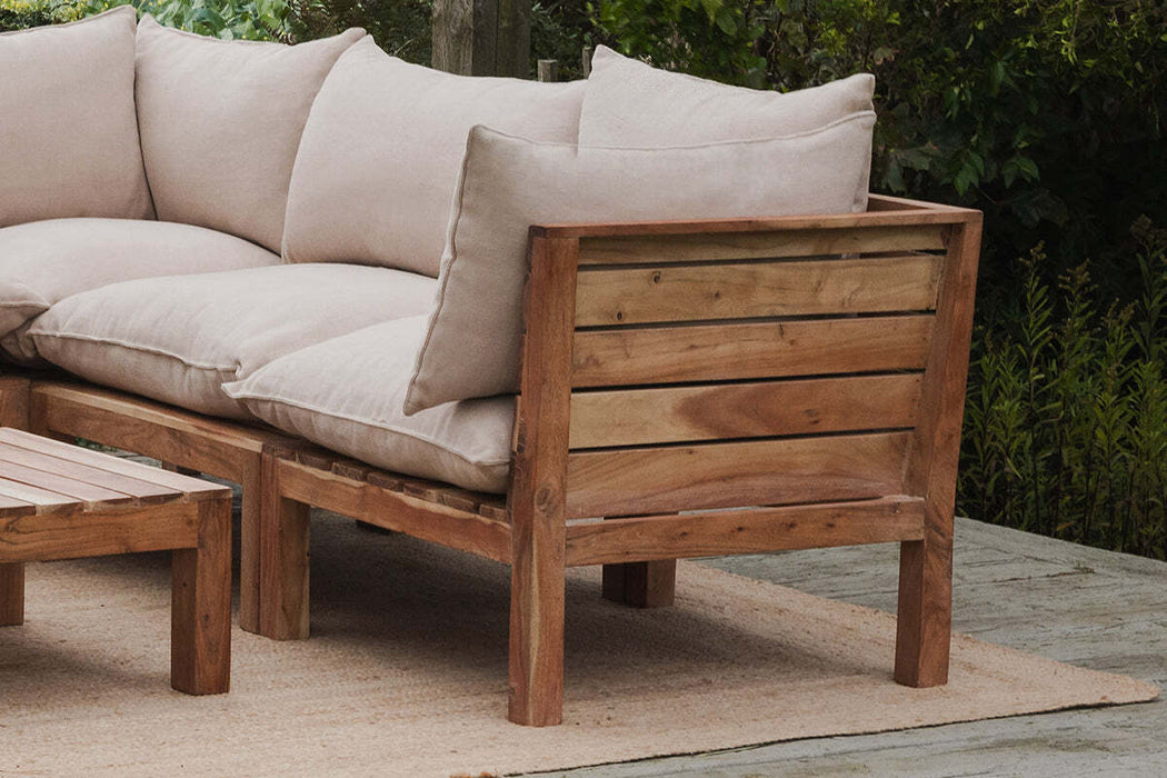 Anbarasi Acacia Modular Sofa Corner Natural