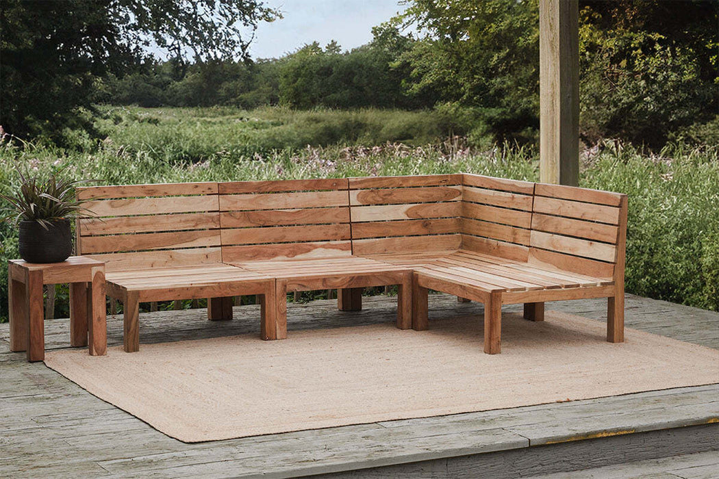 Anbarasi Acacia Modular Sofa Natural Set