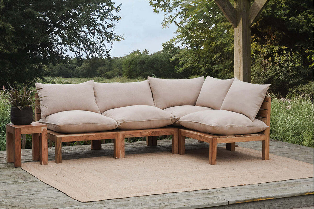 Anbarasi Acacia Modular Sofa Natural Set