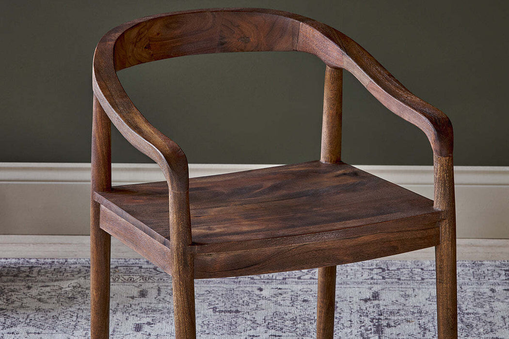 Anbu Acacia Dining Chair Washed Walnut