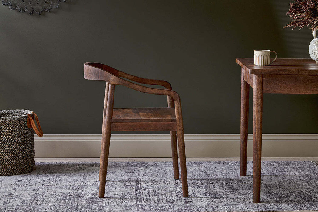 Anbu Acacia Dining Chair Washed Walnut