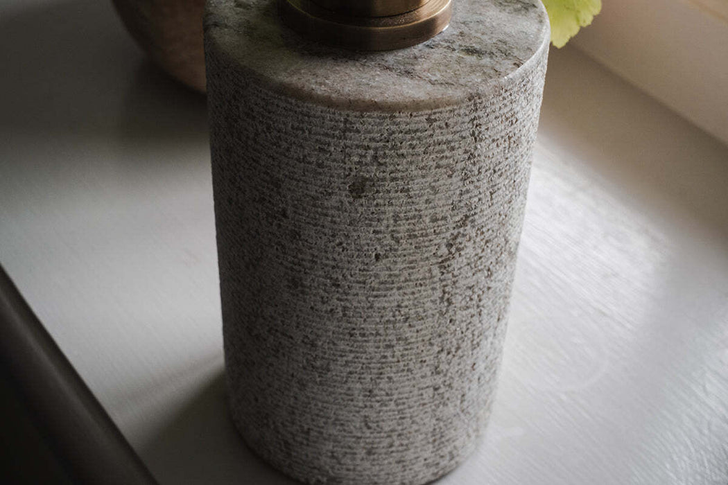 Asana Marble Soap Pump Grey