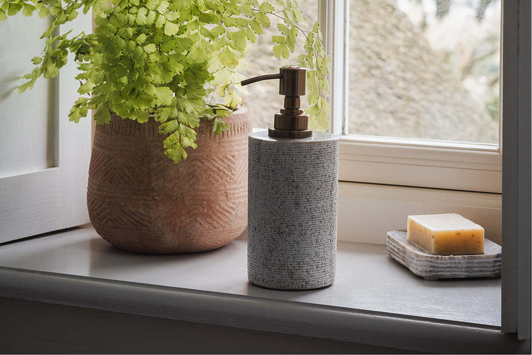 Asana Marble Soap Pump Grey