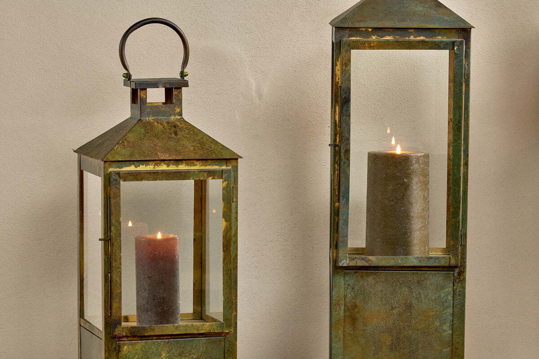Asharu Lantern Antique Patina