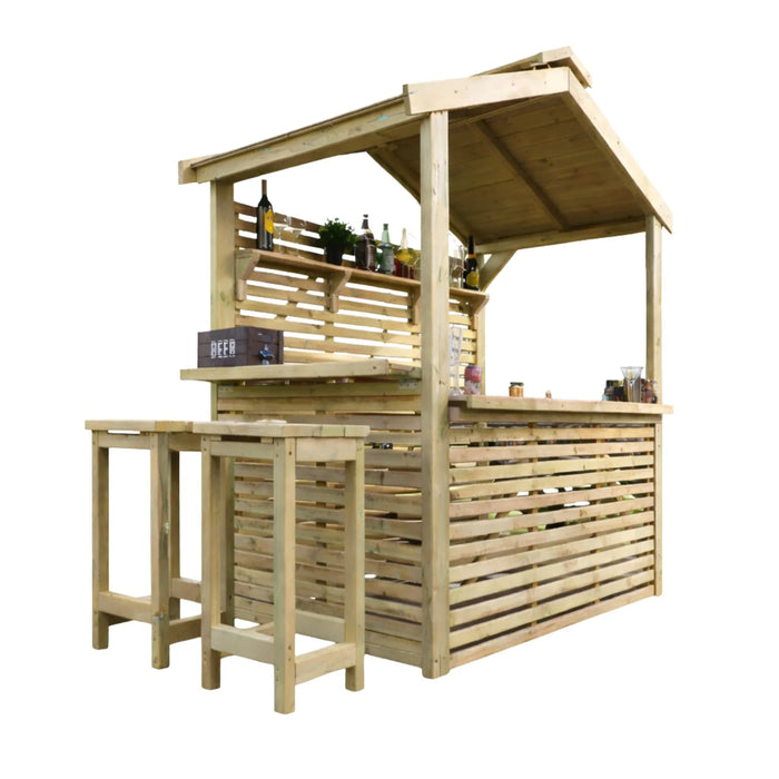 Wooden Garden Bar Premium FSC® Timber Outdoor Serving Station