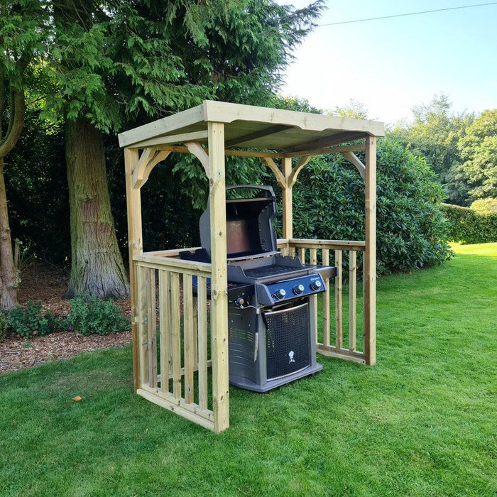 The Emily BBQ Shelter Heavy Duty Premium Redwood Outdoor Shelter