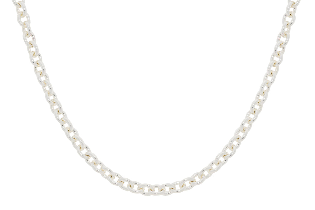 Crisar Silver Chunky Chain Medium Length Necklace