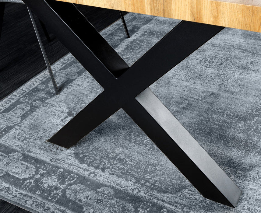 Dining Table Cortez 180cm Wild Oak Look X-Frame