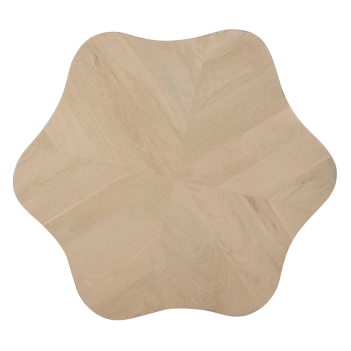 Boho Wooden Star Low Coffee Table with Drawer