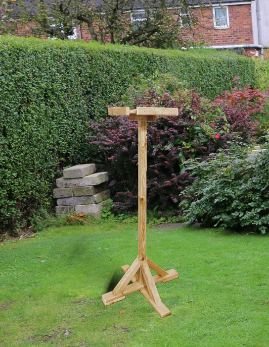 Handmade Wooden Bird Table Redwood Pressure Treated Garden Feeder