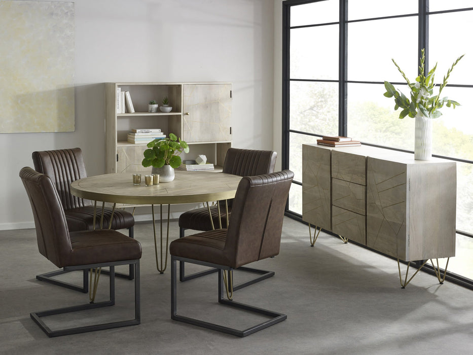 Light Gold Display Cabinet