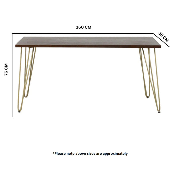Dark Gold Dining Table