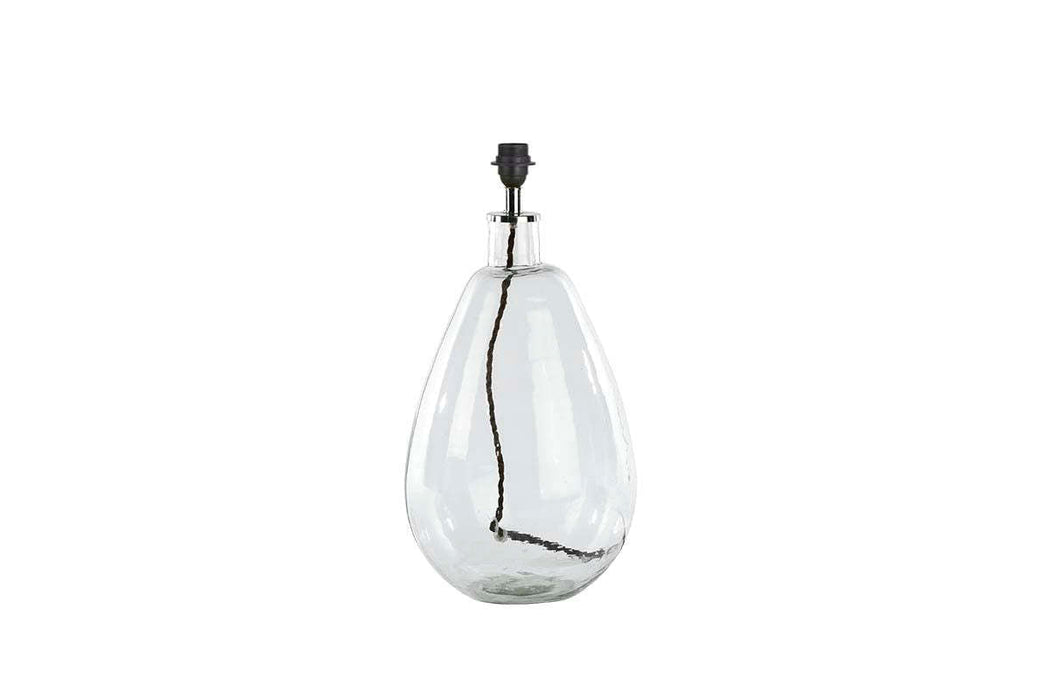 Baba Recycled Glass Lamp Clear Glass Large Tall