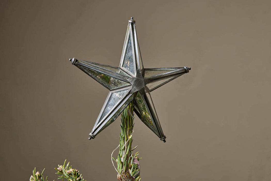 Bakara Star Tree Topper Antique Silver
