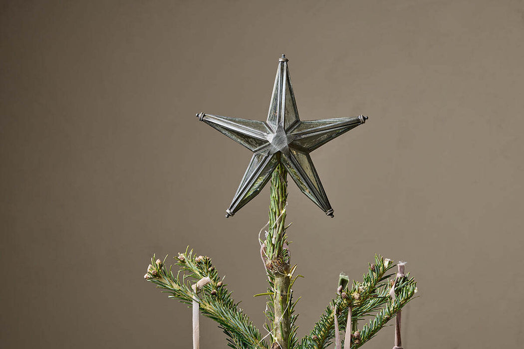 Bakara Star Tree Topper Antique Silver