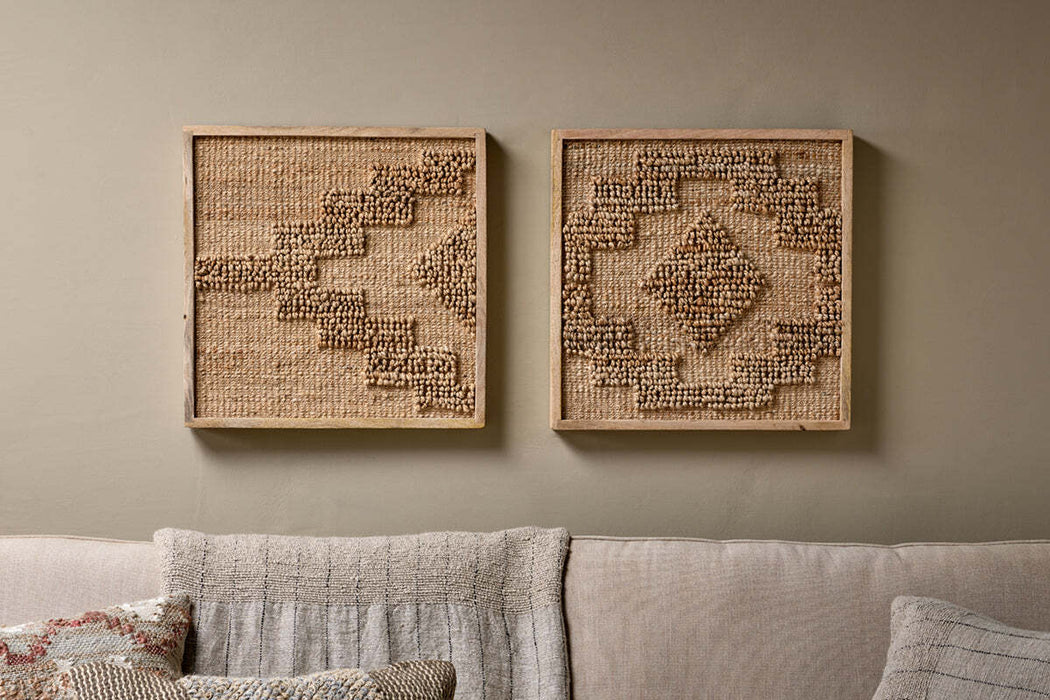 Bawal Hemp Jute Wall Art Natural