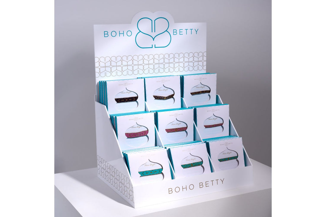 Acrylic Point of Sale Display Stand – Boho Betty Branded