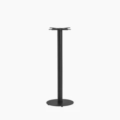 Vale Small Round Bar Table Base | Black