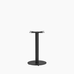 Vale Small Round Dining Table Base | Black