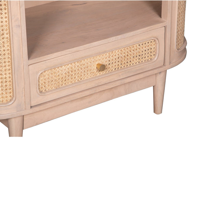 Valencia Cane & Mango Wood Bookcase