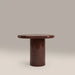 Verona Curved Side Table | High Gloss Burgundy