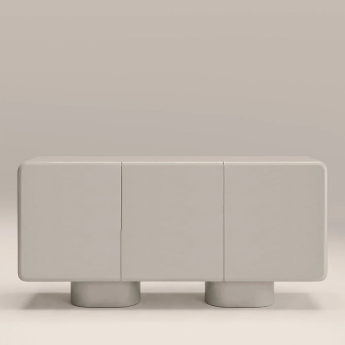 Mina 3 Door Sideboard High Gloss Latte