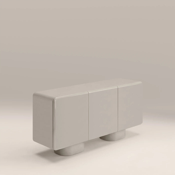 Mina 3 Door Sideboard High Gloss Latte