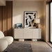 Mina 3 Door Sideboard | High Gloss Latte