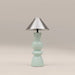 Perrie Table Lamp | Chrome & High Gloss Mint Green