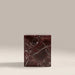 Casper Square Side Table | Maroon Red Marble