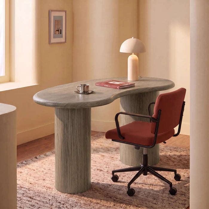 Garret Wooden Desk Walnut