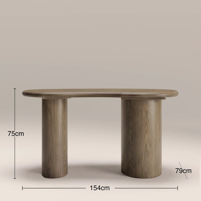 Garret Wooden Desk Walnut