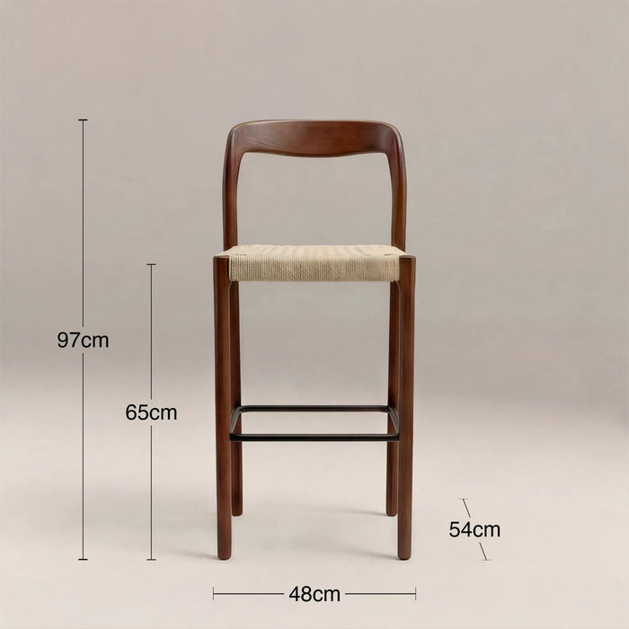 Madeleine Wooden Kitchen Stool