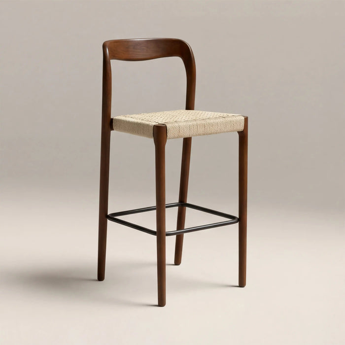 Madeleine Wooden Bar Stool