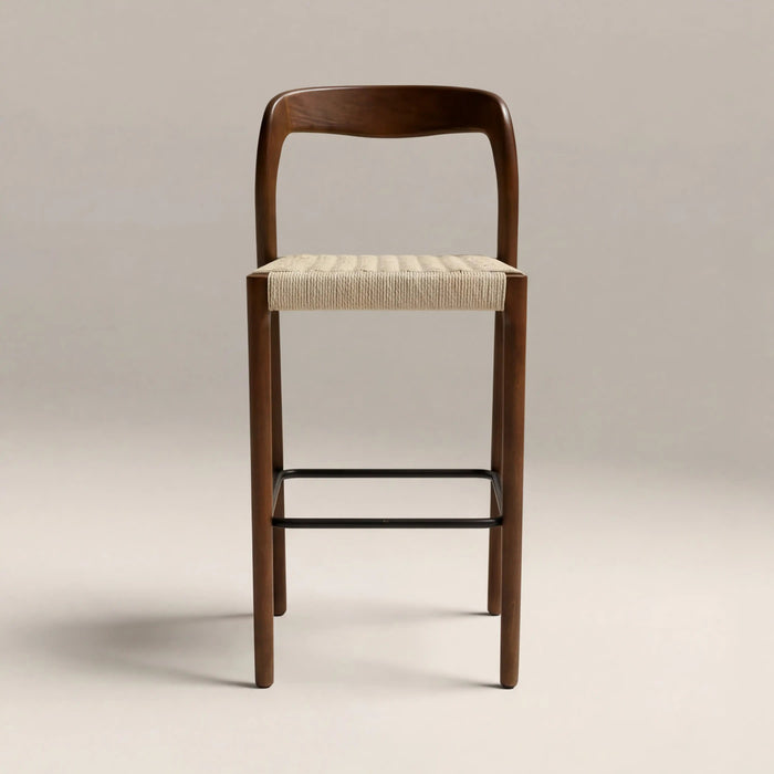 Madeleine Wooden Bar Stool
