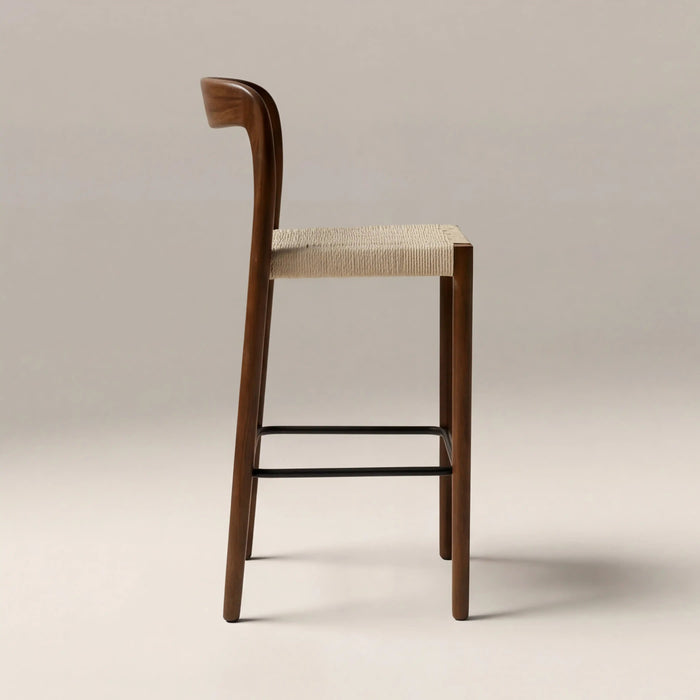 Madeleine Wooden Bar Stool