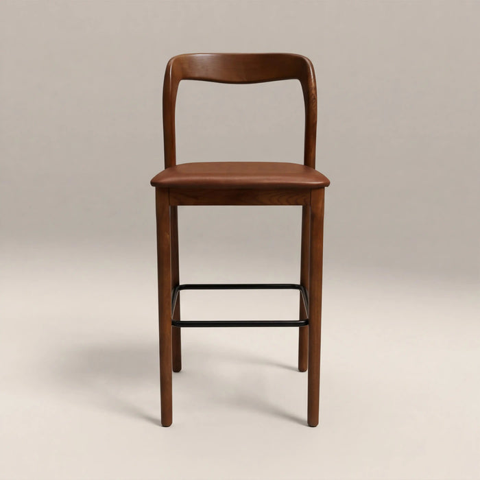 Madeleine Wooden Bar Stool