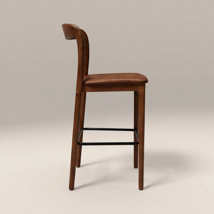 Madeleine Wooden Bar Stool