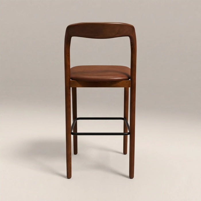 Madeleine Wooden Bar Stool