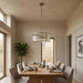 Ridgeton 3 Light Pendant Light | Ribbed Glass & Brass