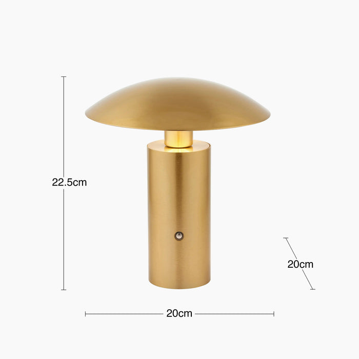 Raynes Cordless Table Lamp Brass