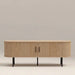 Mika 2 Door Large Wooden TV Stand | Oak