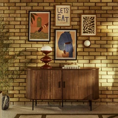 Mika 2 Door Wooden Sideboard | Walnut