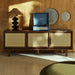 Soller 3 Door Large Wooden TV Stand | Walnut & Natural